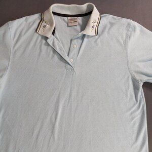 "Fairway Outfitters" Light Blue Embroidered‎ Collar Polo Shirt Size L